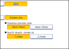 Ilustrace displeje ovládacího panelu