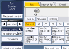 Ilustrace displeje ovládacího panelu