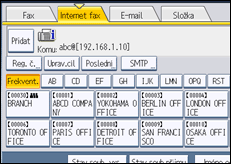 Ilustrace displeje ovládacího panelu