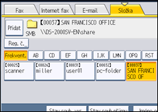 Ilustrace displeje ovládacího panelu
