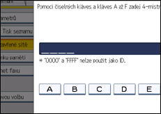 Ilustrace displeje ovládacího panelu