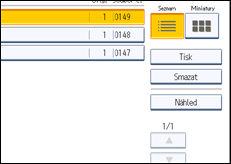 Ilustrace displeje ovládacího panelu