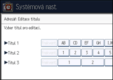 Ilustrace displeje ovládacího panelu