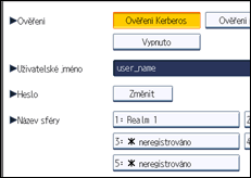 Ilustrace displeje ovládacího panelu