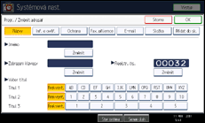 Ilustrace displeje ovládacího panelu