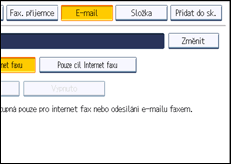 Ilustrace displeje ovládacího panelu