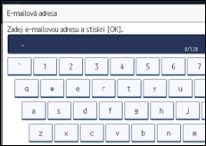 Ilustrace displeje ovládacího panelu