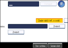 Ilustrace displeje ovládacího panelu