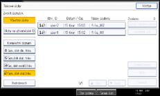 Ilustrace displeje ovládacího panelu