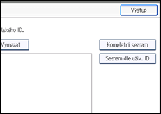 Ilustrace displeje ovládacího panelu