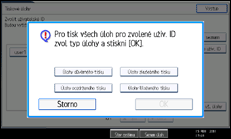 Ilustrace displeje ovládacího panelu