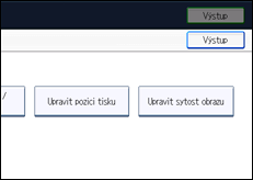 Ilustrace displeje ovládacího panelu