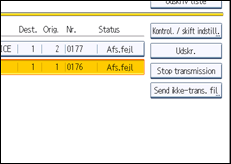 Illustration af displayet på betjeningspanelet