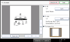 Illustration af displayet på betjeningspanelet