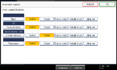 Illustration af displayet på betjeningspanelet