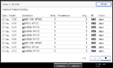 Illustration af displayet på betjeningspanelet