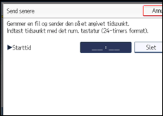 Illustration af displayet på betjeningspanelet