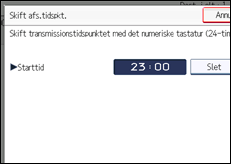 Illustration af displayet på betjeningspanelet