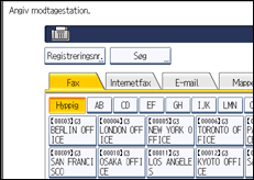 Illustration af displayet på betjeningspanelet