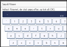 Illustration af displayet på betjeningspanelet