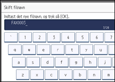 Illustration af displayet på betjeningspanelet