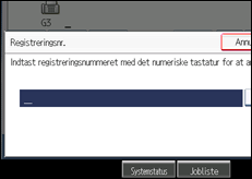 Illustration af displayet på betjeningspanelet