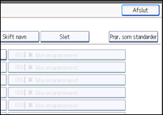 Illustration af displayet på betjeningspanelet