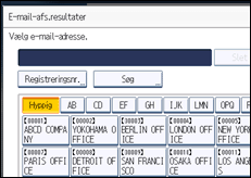 Illustration af displayet på betjeningspanelet