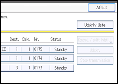 Illustration af displayet på betjeningspanelet