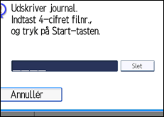 Illustration af displayet på betjeningspanelet