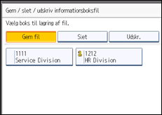 Illustration af displayet på betjeningspanelet