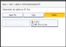 Illustration af displayet på betjeningspanelet