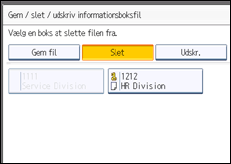Illustration af displayet på betjeningspanelet