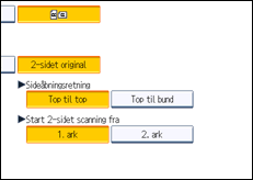 Illustration af displayet på betjeningspanelet