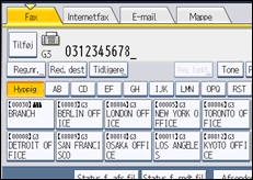 Illustration af displayet på betjeningspanelet
