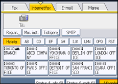 Illustration af displayet på betjeningspanelet