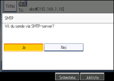 Illustration af displayet på betjeningspanelet