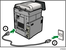 Illustration af strømkabel