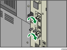 Illustration af installation af Gigabit Ethernet-kortet