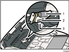 Illustration af rengøring af automatisk dokumentføder