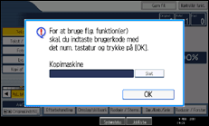 Illustration af displayet på betjeningspanelet