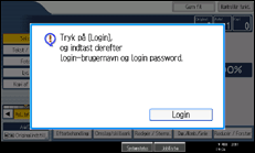 Illustration af displayet på betjeningspanelet