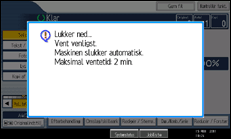 Illustration af displayet på betjeningspanelet