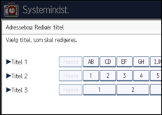Illustration af displayet på betjeningspanelet