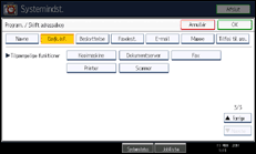 Illustration af displayet på betjeningspanelet