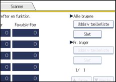 Illustration af displayet på betjeningspanelet