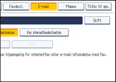 Illustration af displayet på betjeningspanelet