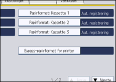 Illustration af displayet på betjeningspanelet