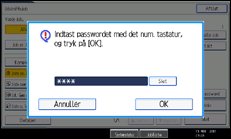 Illustration af displayet på betjeningspanelet