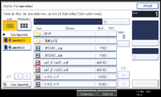 Illustration af displayet på betjeningspanelet